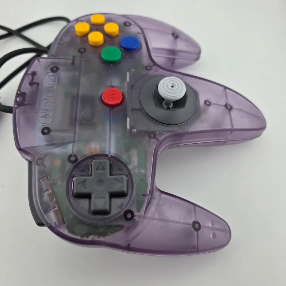 Nintendo 64 N64 Controller Atomic Purple Translucent OEM Excellent Nostalgia